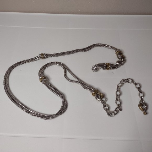 Very Awesome Decorative Two Tone Metal Belt 39 Inches Long - Picture 1 of 13